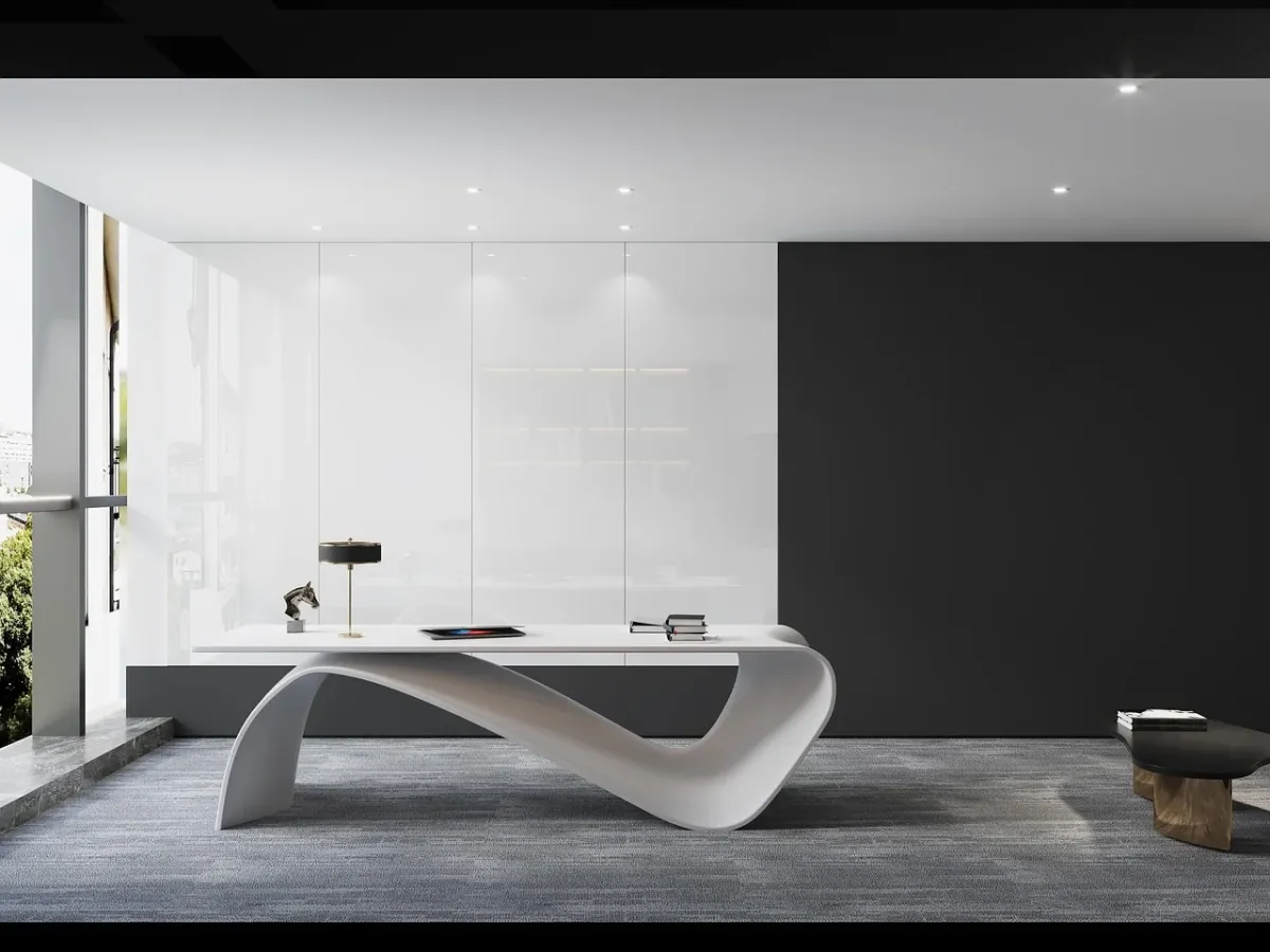 Nowoczesne wnętrze apartamentu wykończonego pod klucz z minimalistyczną kuchnią i jasnym salonem.